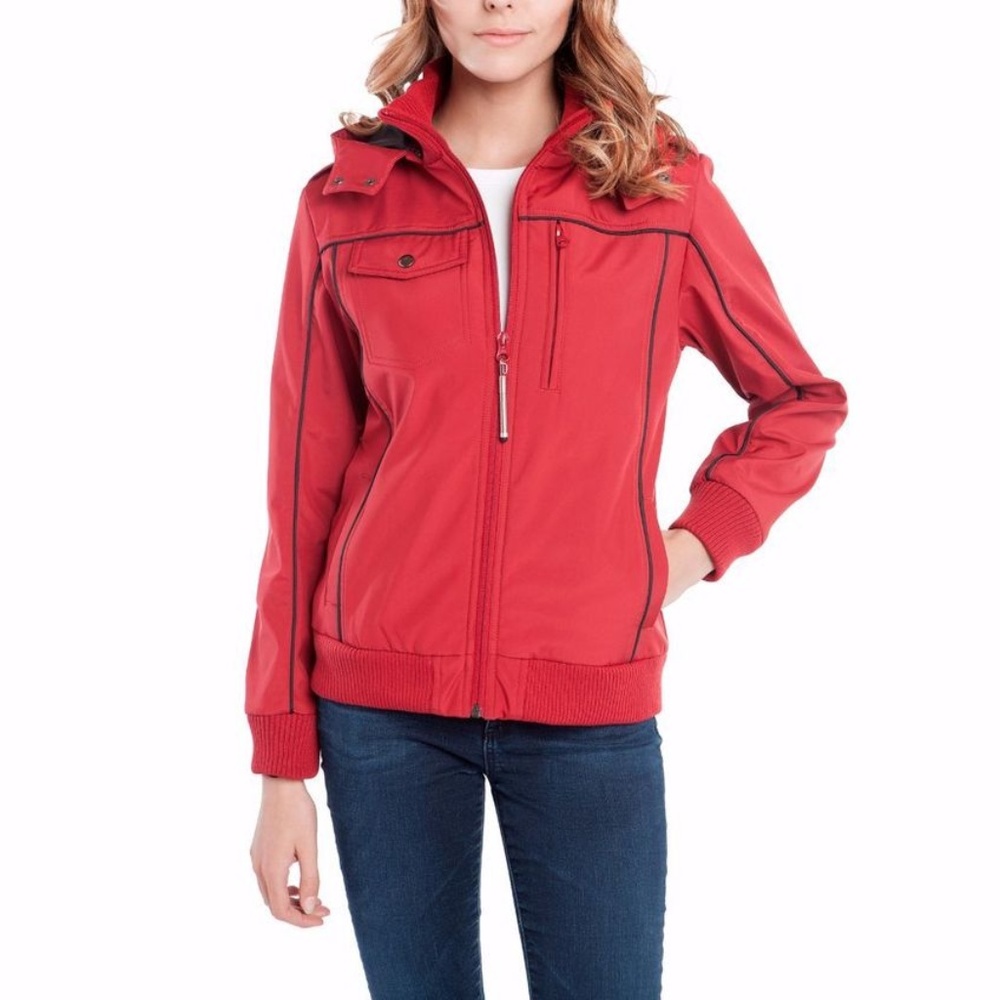 Baubax SIZE EXTRA SMALL Womens Red Bomber Jacket - Size XS